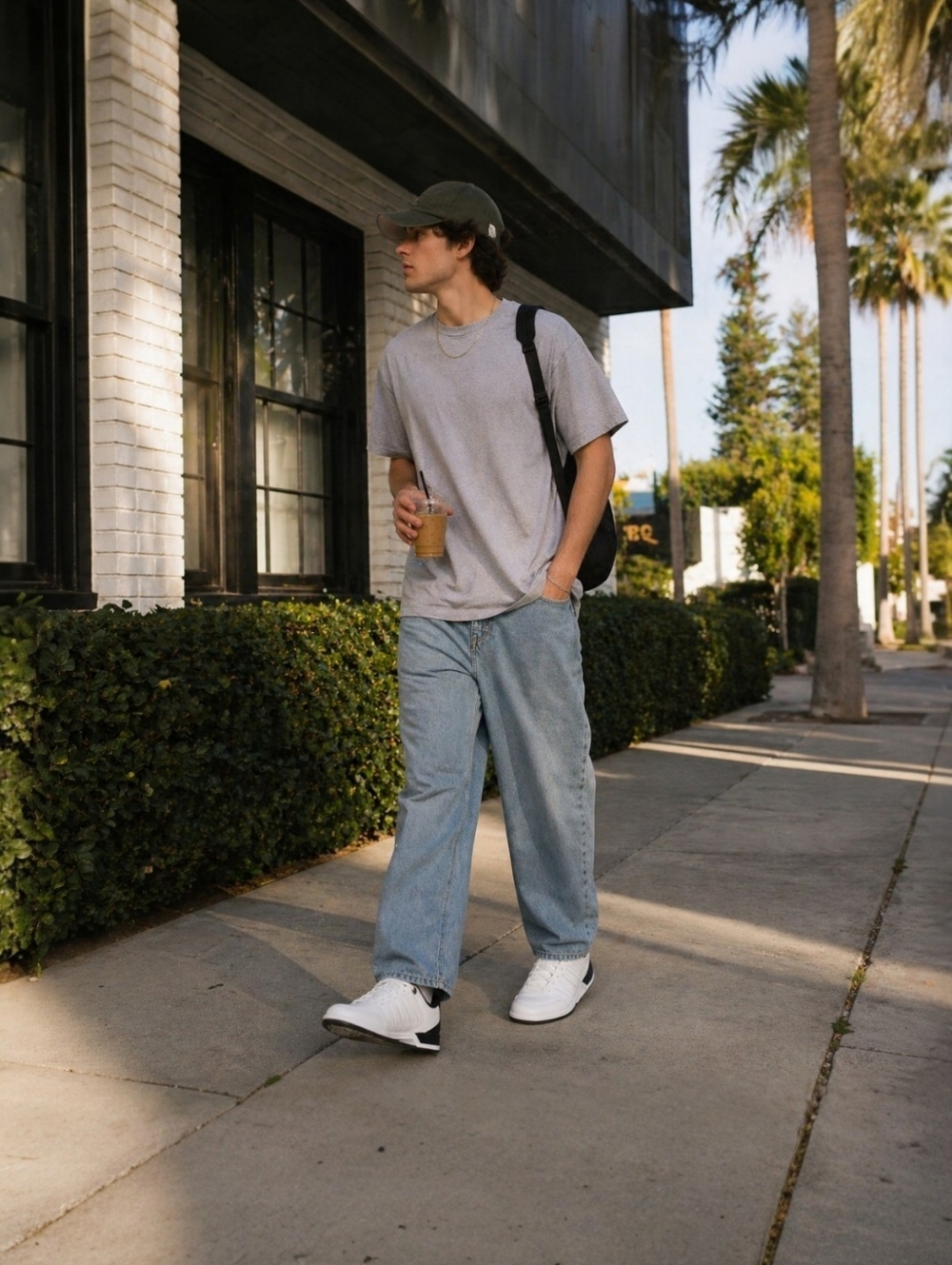 K-Swiss White Court Sneakers Men's 12 Clean Minimal Streetwear